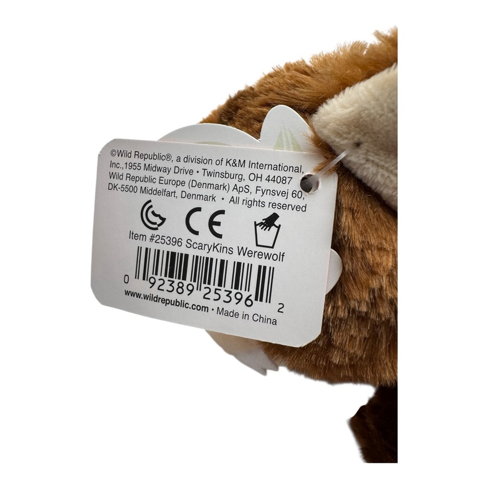 Wild‎ Republic ScaryKins Werewolf Plush Toy 7.5” Stuffed Animal Halloween - Picture 11 of 13